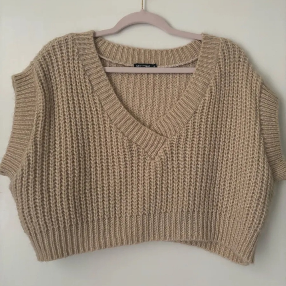 Cropped Sweater Vest